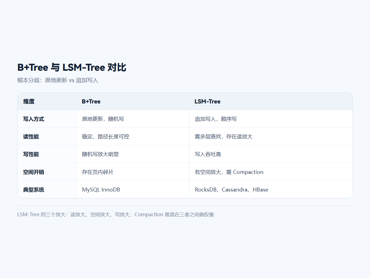 B+Tree 与 LSM-Tree 对比