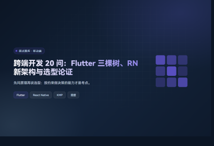 跨端开发 20 问：Flutter 三棵树、RN 新架构与选型论证